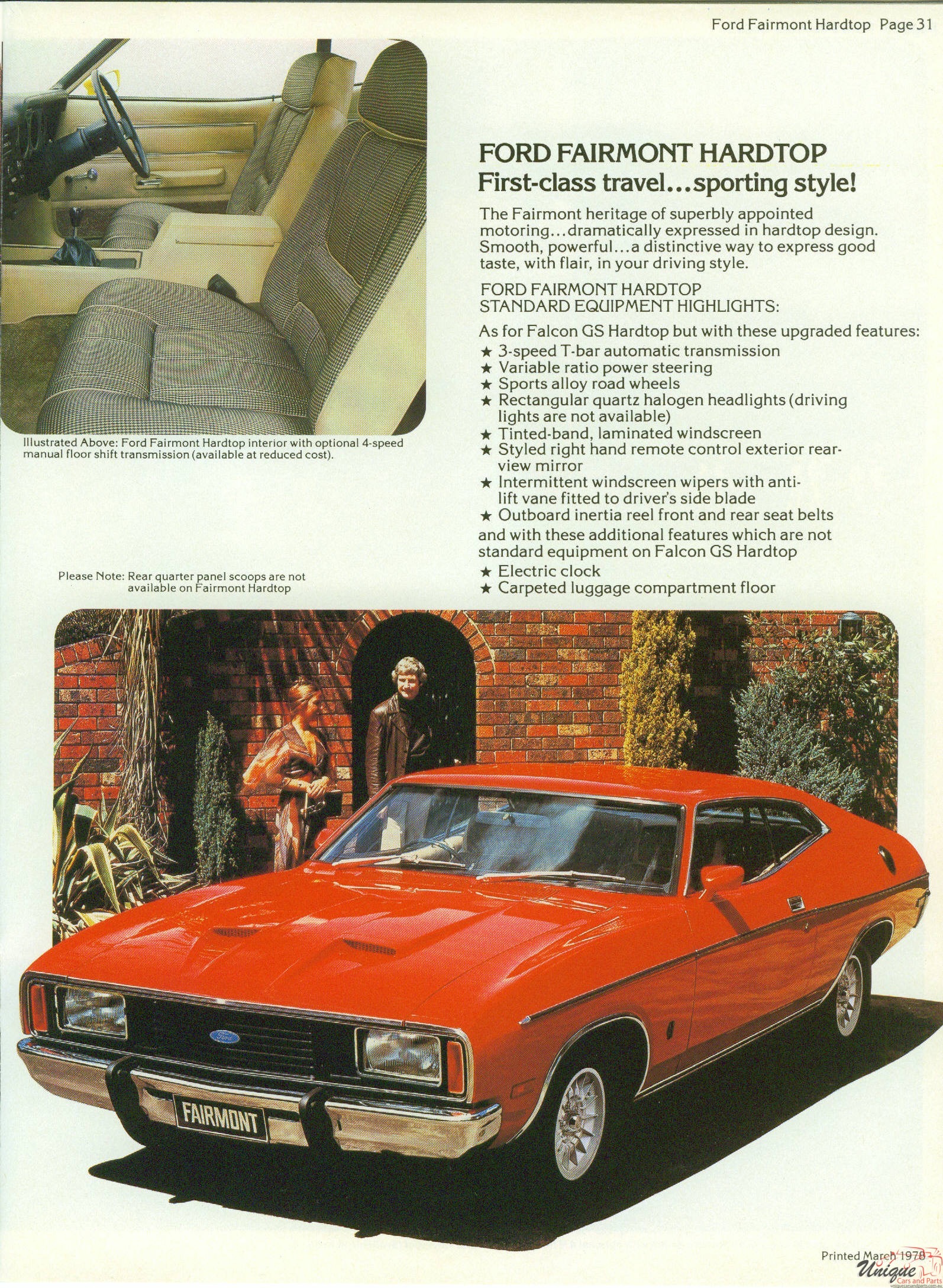 1978 Ford Australia Model Range Brochure Page 14